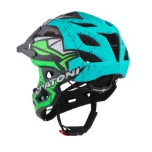 Cratoni Fahrradhelm C-Maniac PRO (Full Protection) schwarz/blau/lime